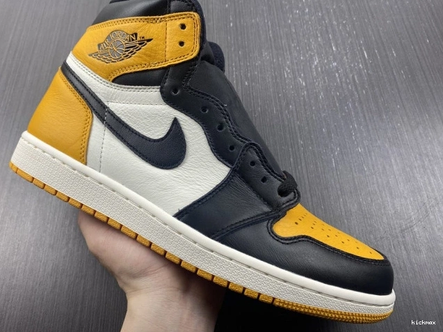 Cheap 1 OG Toe Jordan 555088-711 Yellow High Air 0801